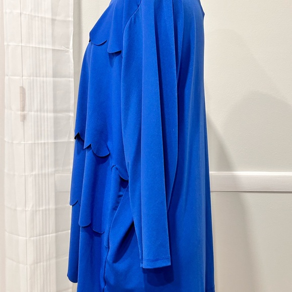 Talbots Women’s Blue Top,Plus  Size 3X Long Sleeve Blouse, Special Occasion - Picture 2 of 6